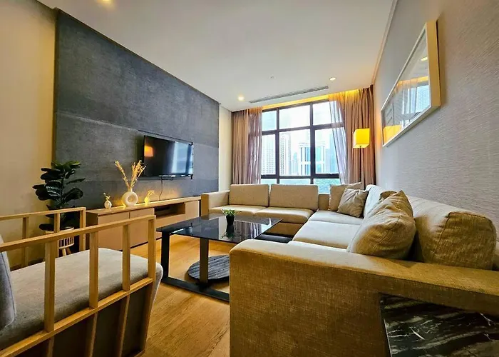 Luxurious Bathtub 2-Bedrooms Suite Klcc